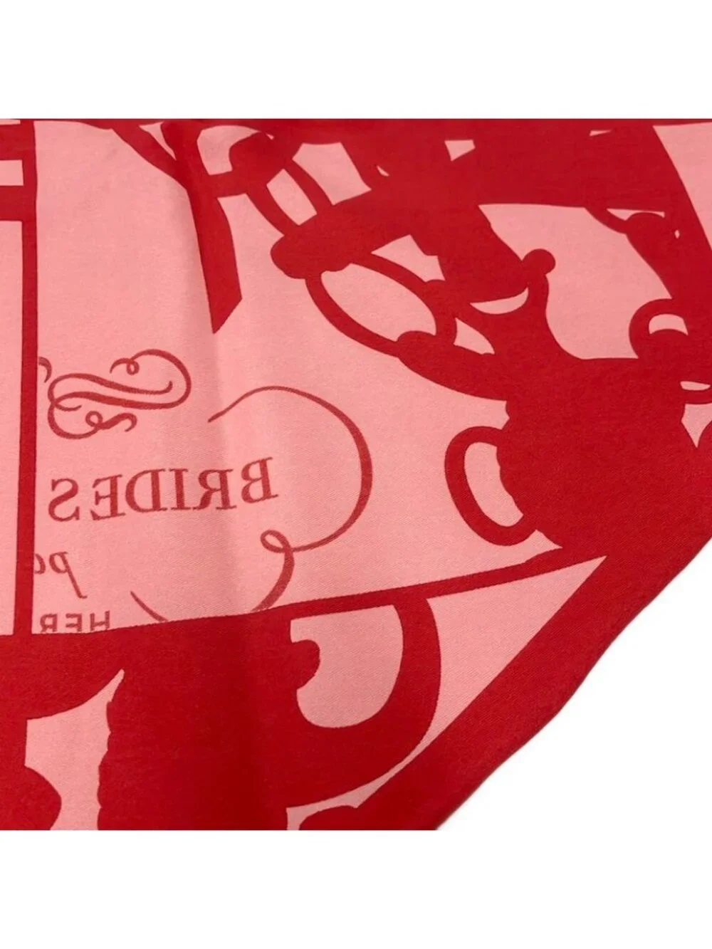 Hermes Scarf Pointeux Pink Brides de Gala Silk - Picture 5 of 6